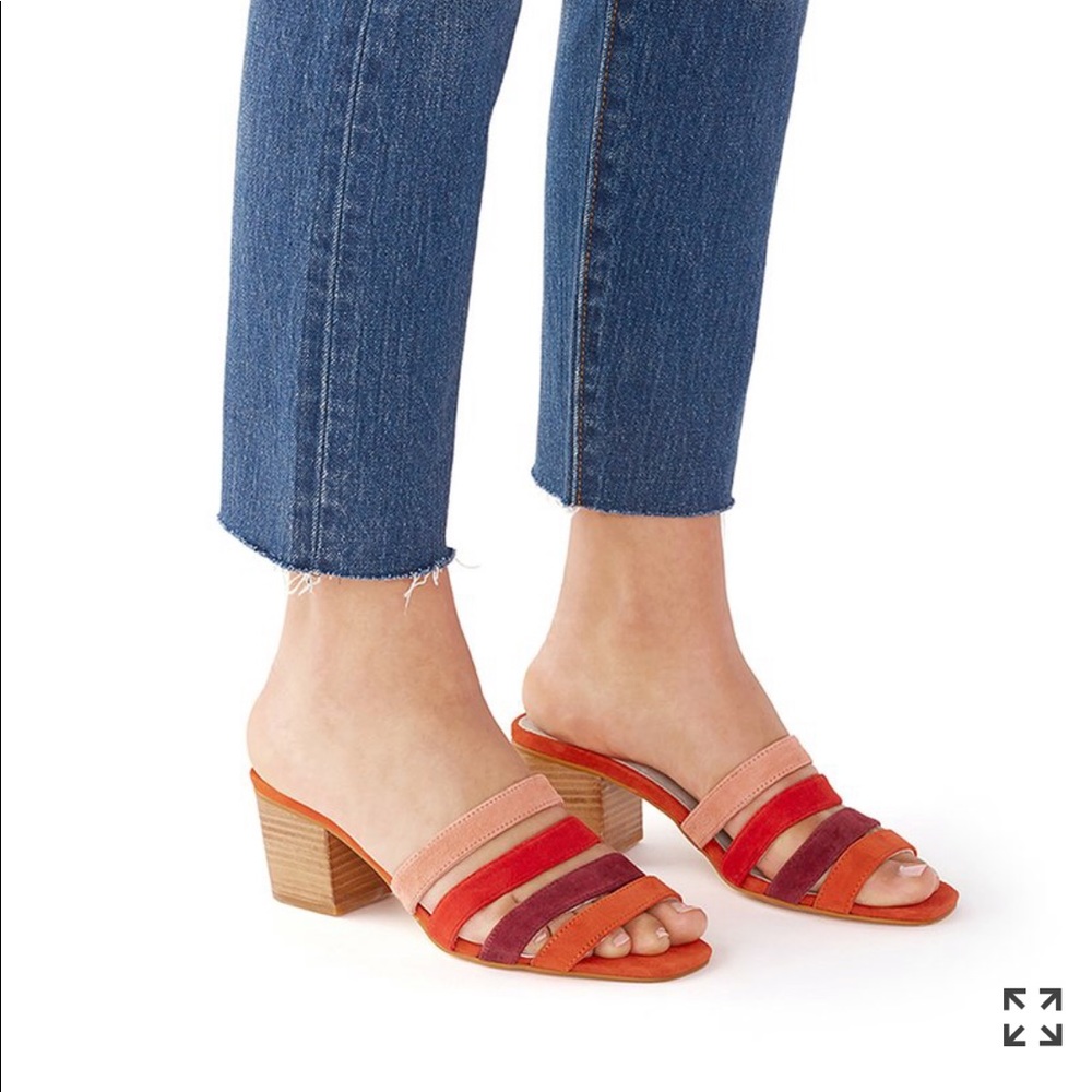 Intentionally Blank ombré block heels